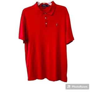 Polo Ralph Lauren Classic Fit Soft Touch Red Polo Men’s Size Large